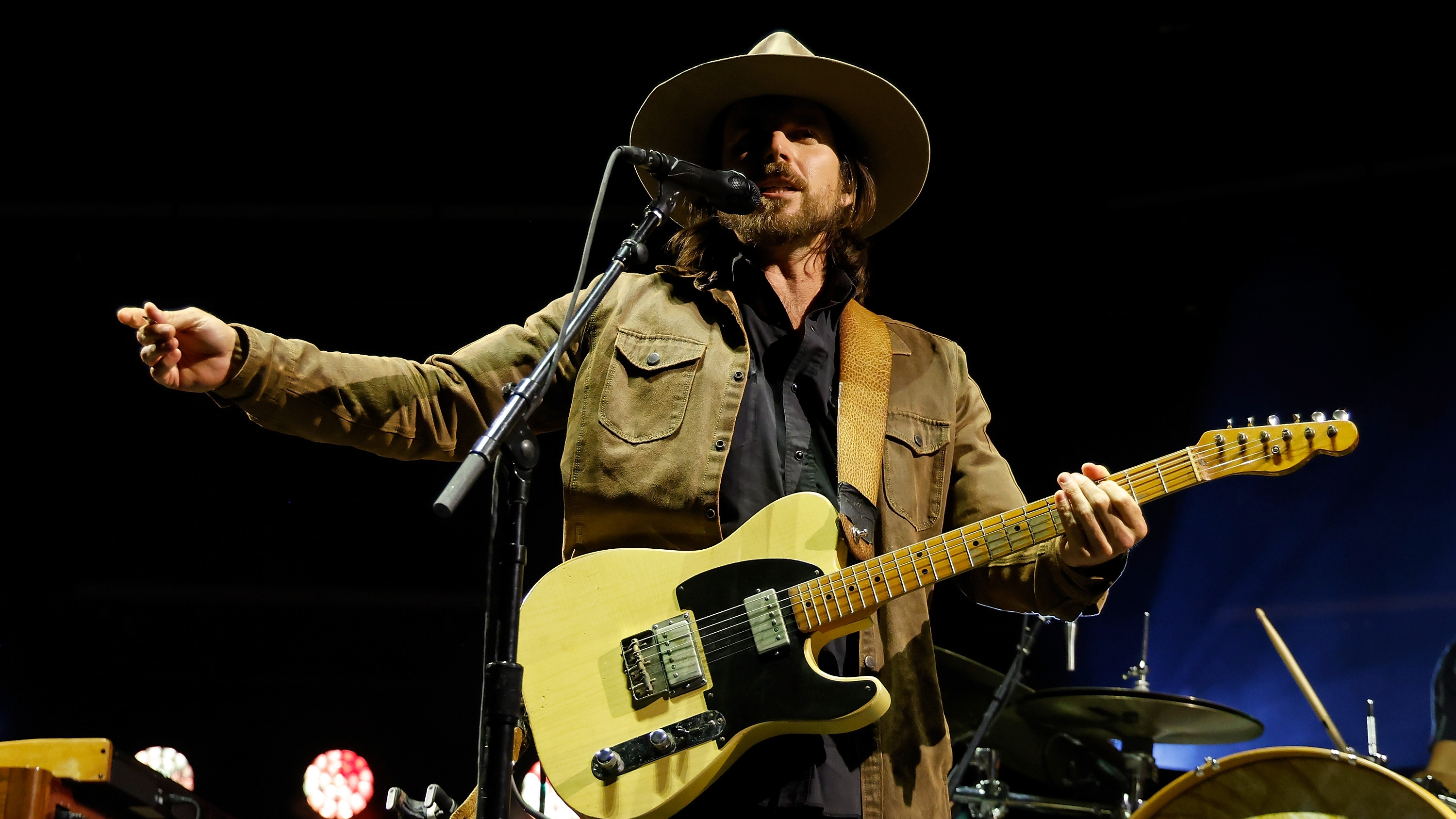 Lukas Nelson performing live on stage